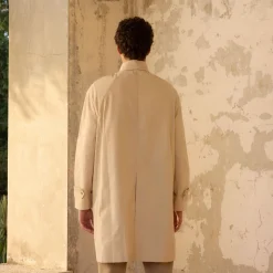 HAST Balmacaan en coton ciré><noscript><img width=