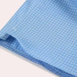 HAST Caleçon upcyclé à carreaux bleus> Caleçons