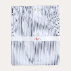 HAST Caleçon upcyclé à rayures bleues marine et blanches><noscript><img width=