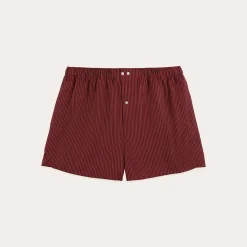 HAST Caleçon upcyclé à rayures marine et rouges> Caleçons