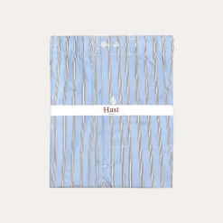 HAST Caleçon upcyclé bleu à rayures blanches><noscript><img width=