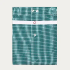 HAST Caleçon upcyclé vert à petits carreaux blancs><noscript><img width=