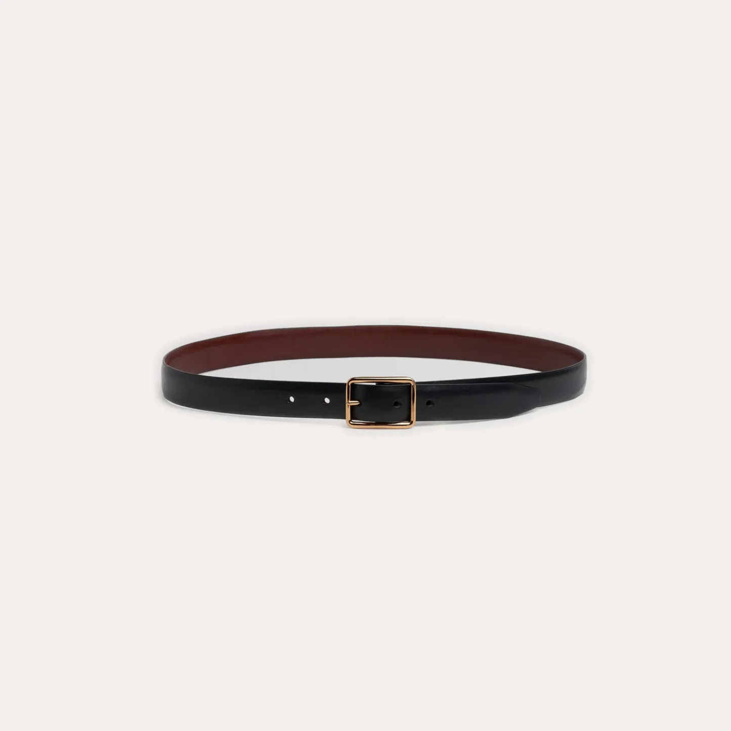 HAST Ceinture réversible noire et bordeaux en cuir de vachette> Les Essentiels | Ceintures