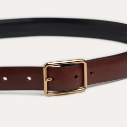 HAST Ceinture réversible noire et bordeaux en cuir de vachette><noscript><img width=