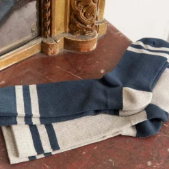 HAST Chaussettes rayées marine et grises><noscript><img width=