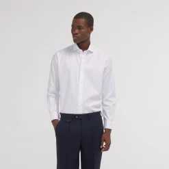 HAST Chemise cintrée en chevron blanche> Cintrée | Chemises Blanches