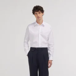 HAST Chemise cintrée en chevron blanche> Cintrée | Chemises Blanches
