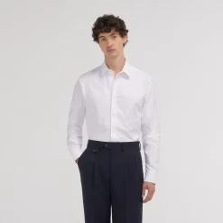 HAST Chemise cintrée en dobby blanche> Cintrée | Chemises Blanches