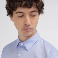 HAST Chemise cintrée en oxford double retors e> Cintrée | Chemises Bleues
