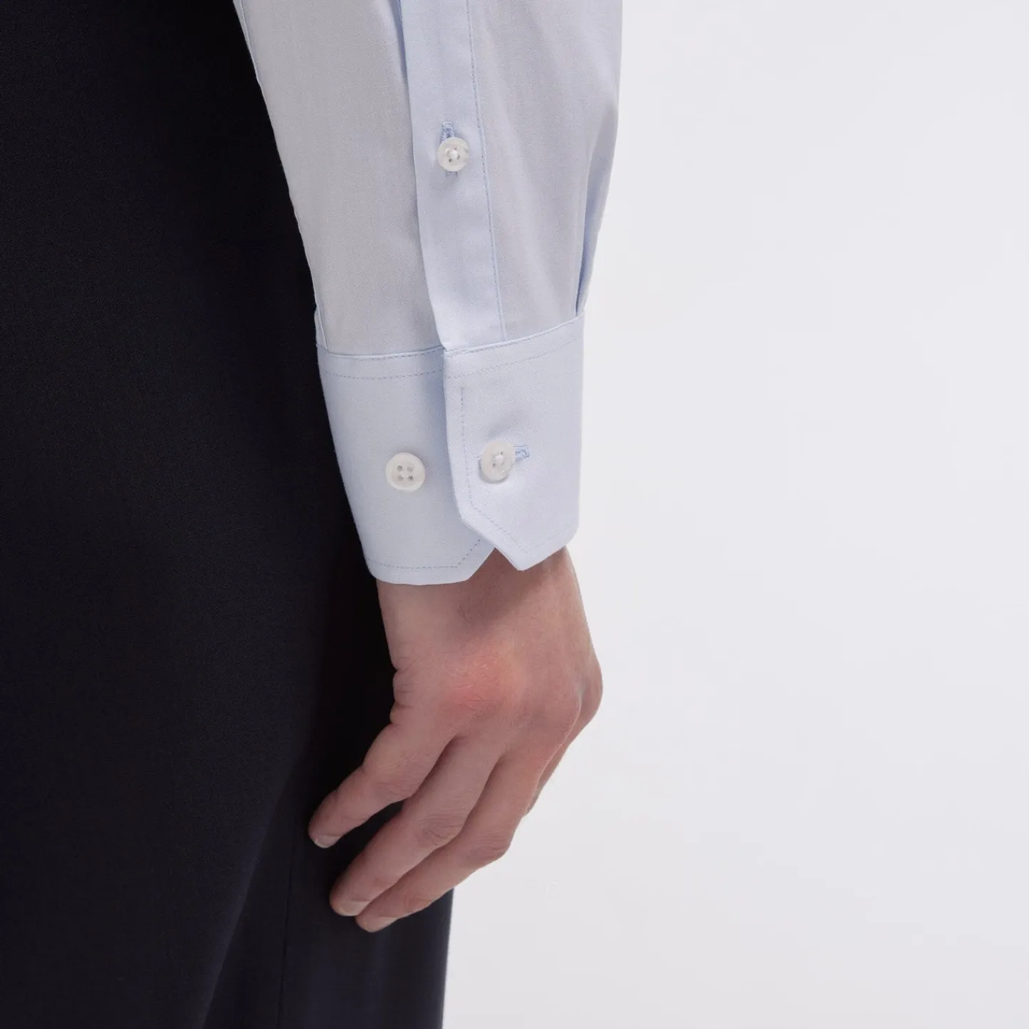HAST Chemise cintrée en oxford double retors> Cintrée | Chemises Bleues