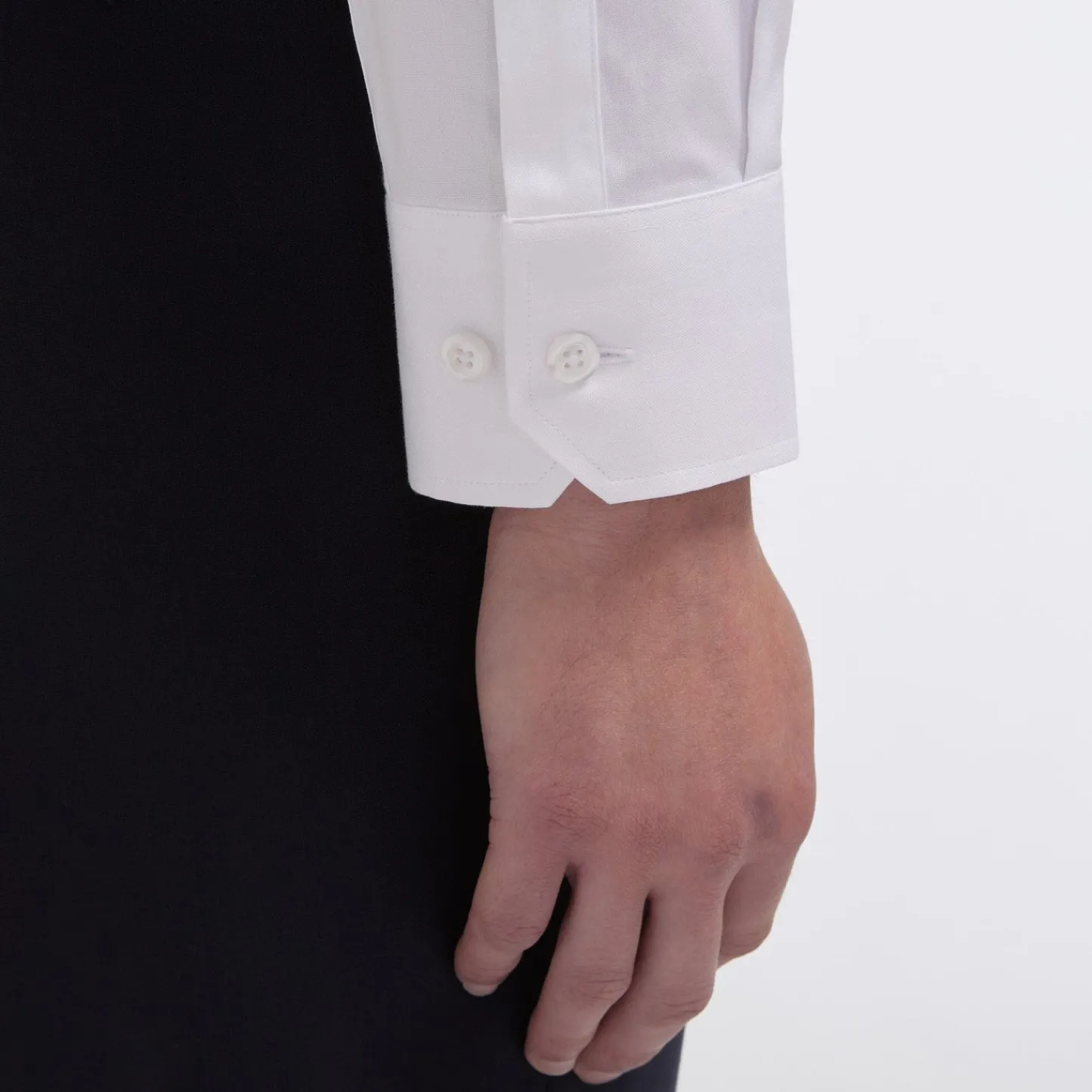 HAST Chemise cintrée en oxford double retors he> Cintrée | Chemises Blanches