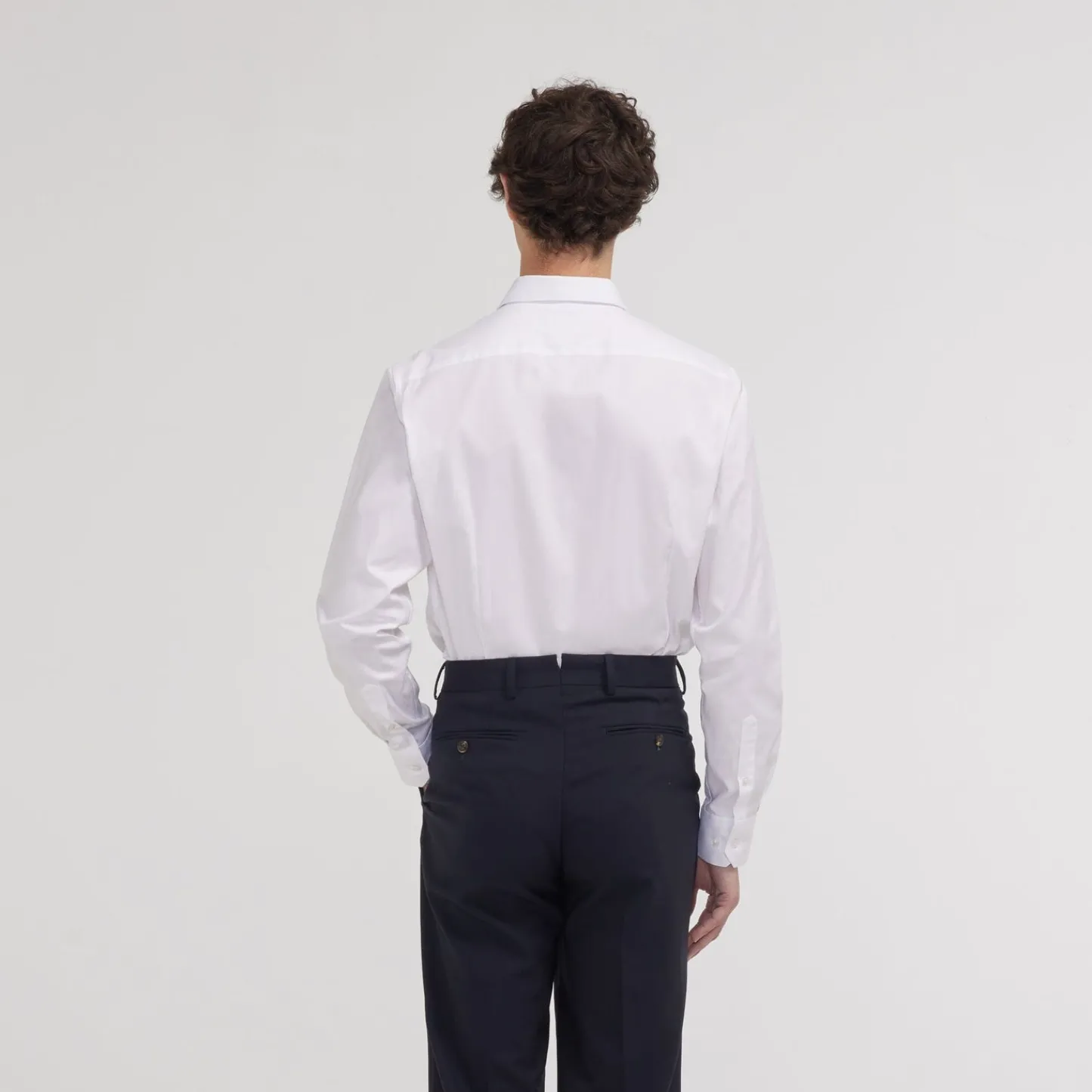 HAST Chemise cintrée en oxford double retors he> Cintrée | Chemises Blanches