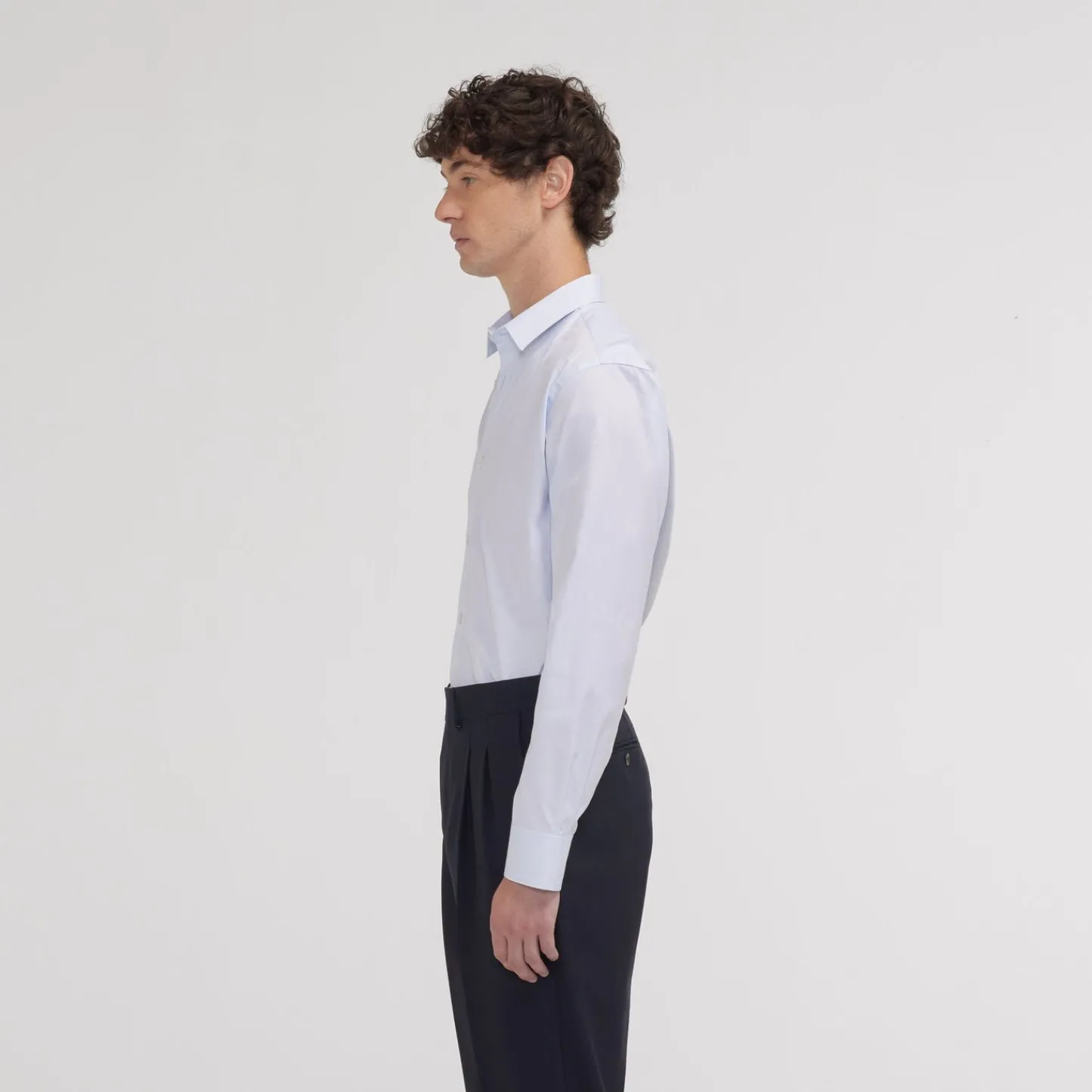 HAST Chemise cintrée en oxford double retors> Cintrée | Chemises Bleues
