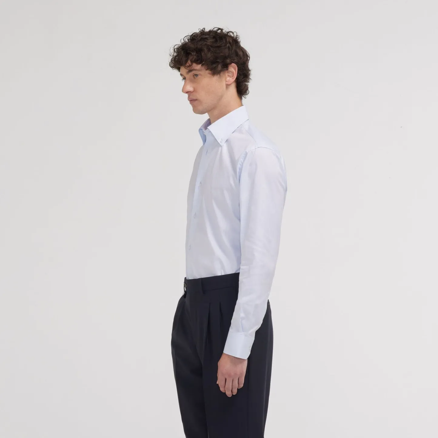 HAST Chemise cintrée en oxford double retors> Cintrée | Chemises Bleues