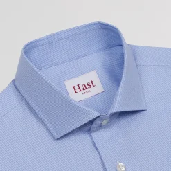 HAST Chemise cintrée en oxford double retors pied de puce e><noscript><img width=