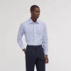 HAST Chemise cintrée en popeline à rayures bleues et blanches> Cintrée | Chemises Bleues