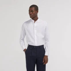HAST Chemise cintrée en popeline double retors blanche> Cintrée | Chemises Blanches