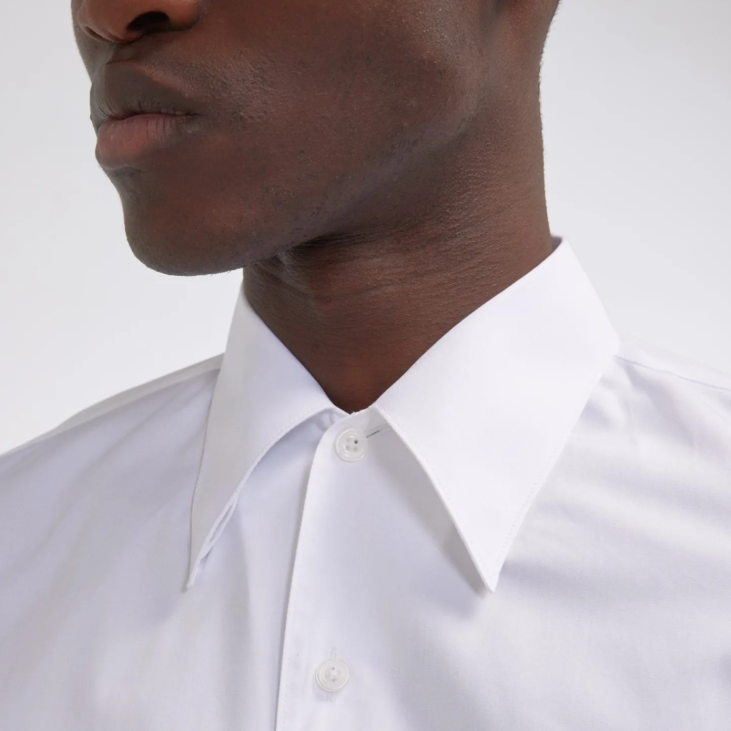 HAST Chemise cintrée en popeline double retors blanche> Cintrée | Chemises Blanches