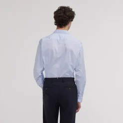 HAST Chemise cintrée en popeline double retors à petites rayures es><noscript><img width=