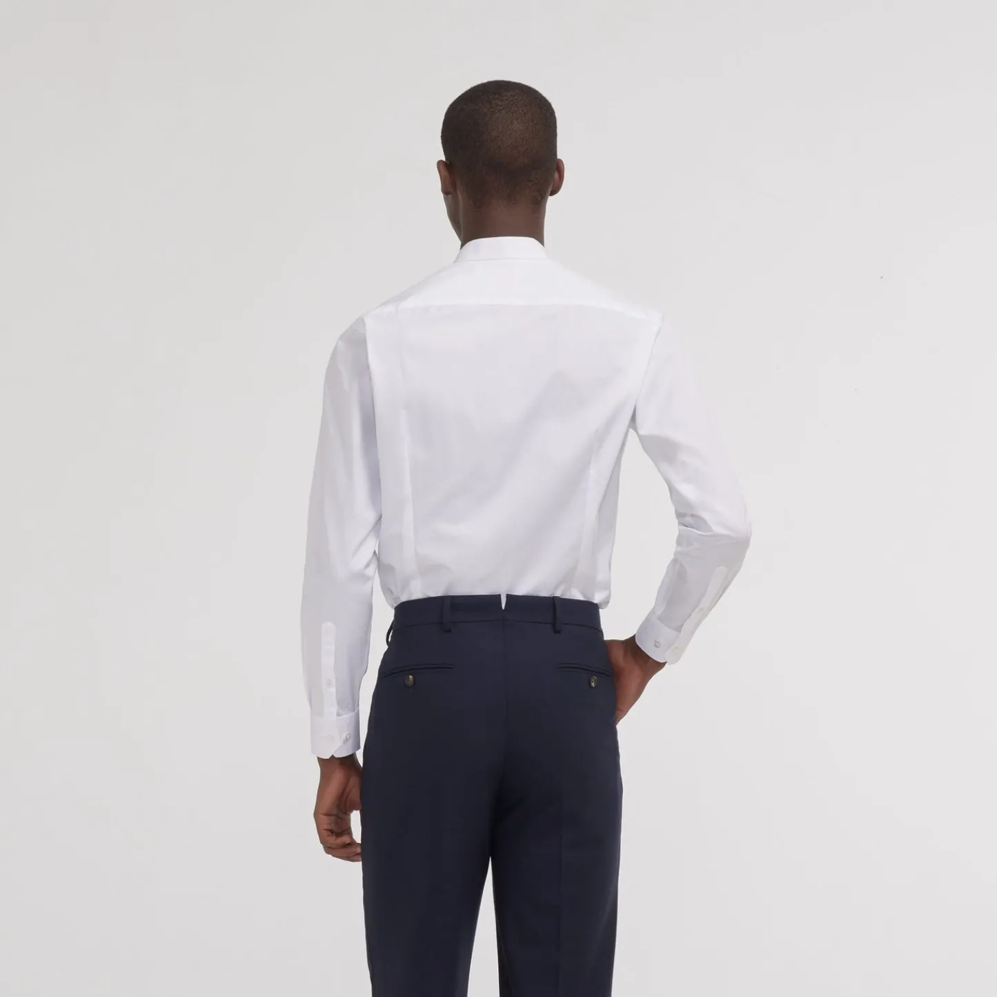 HAST Chemise cintrée en popeline double retors blanche> Cintrée | Chemises Blanches