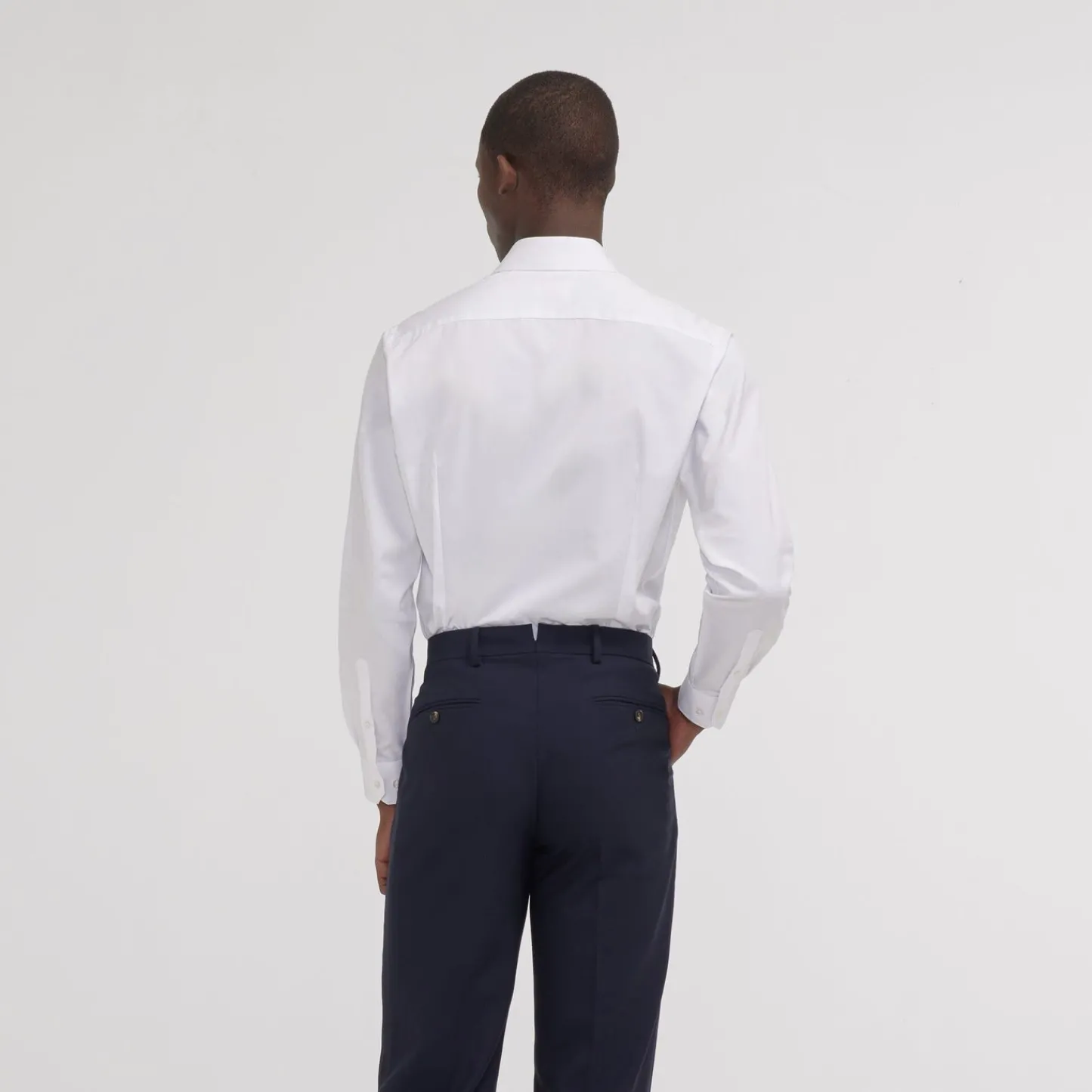 HAST Chemise cintrée en popeline double retors blanche> Cintrée | Chemises Blanches