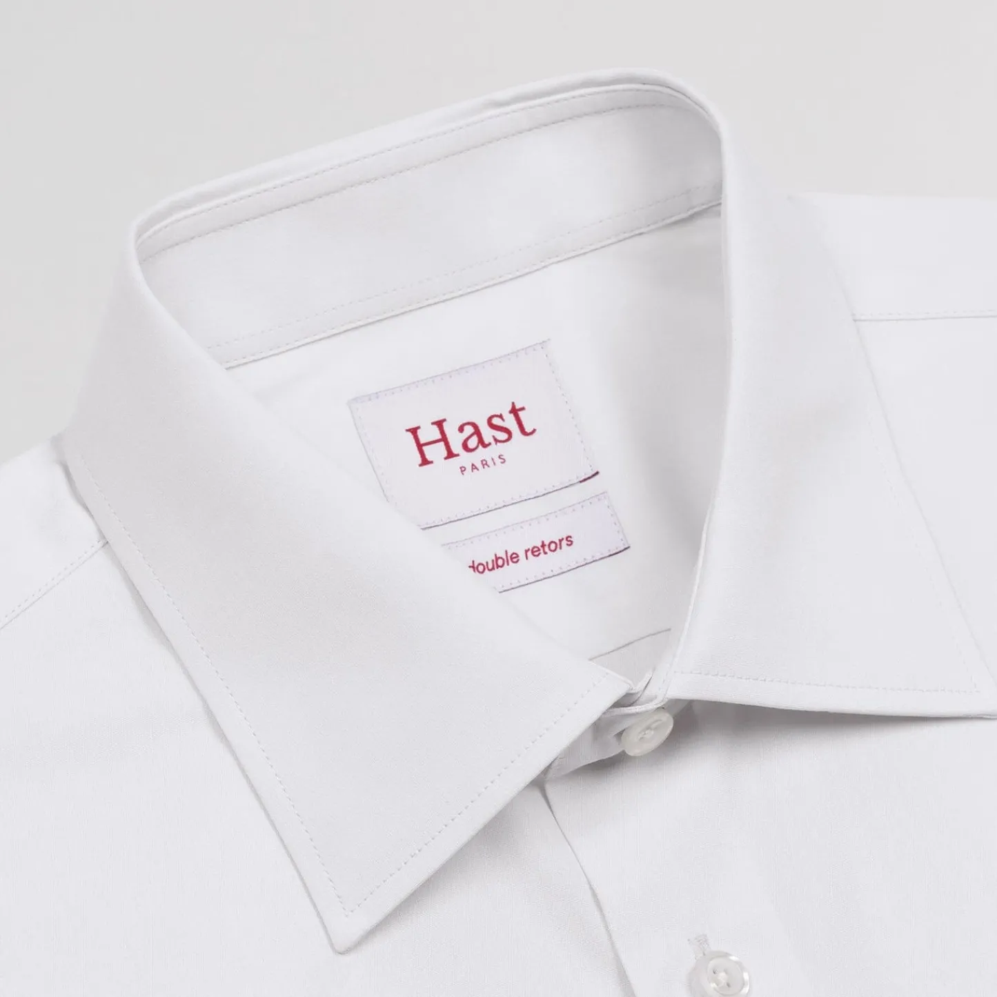 HAST Chemise cintrée en popeline double retors blanche> Cintrée | Chemises Blanches