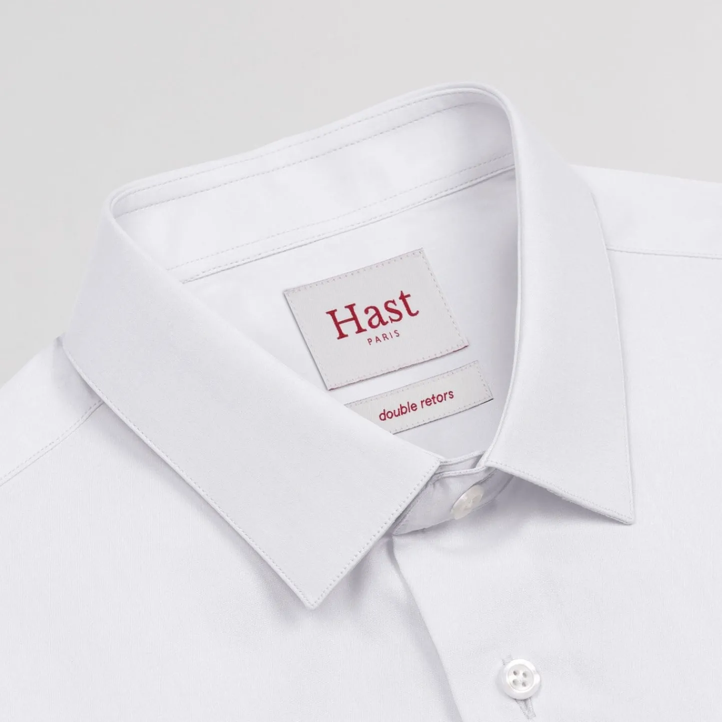 HAST Chemise cintrée en popeline double retors he> Chemises Blanches | Chemises Formelles