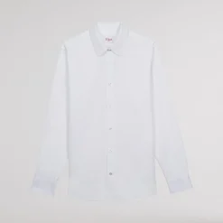 HAST Chemise cintrée en popeline double retors blanche><noscript><img width=