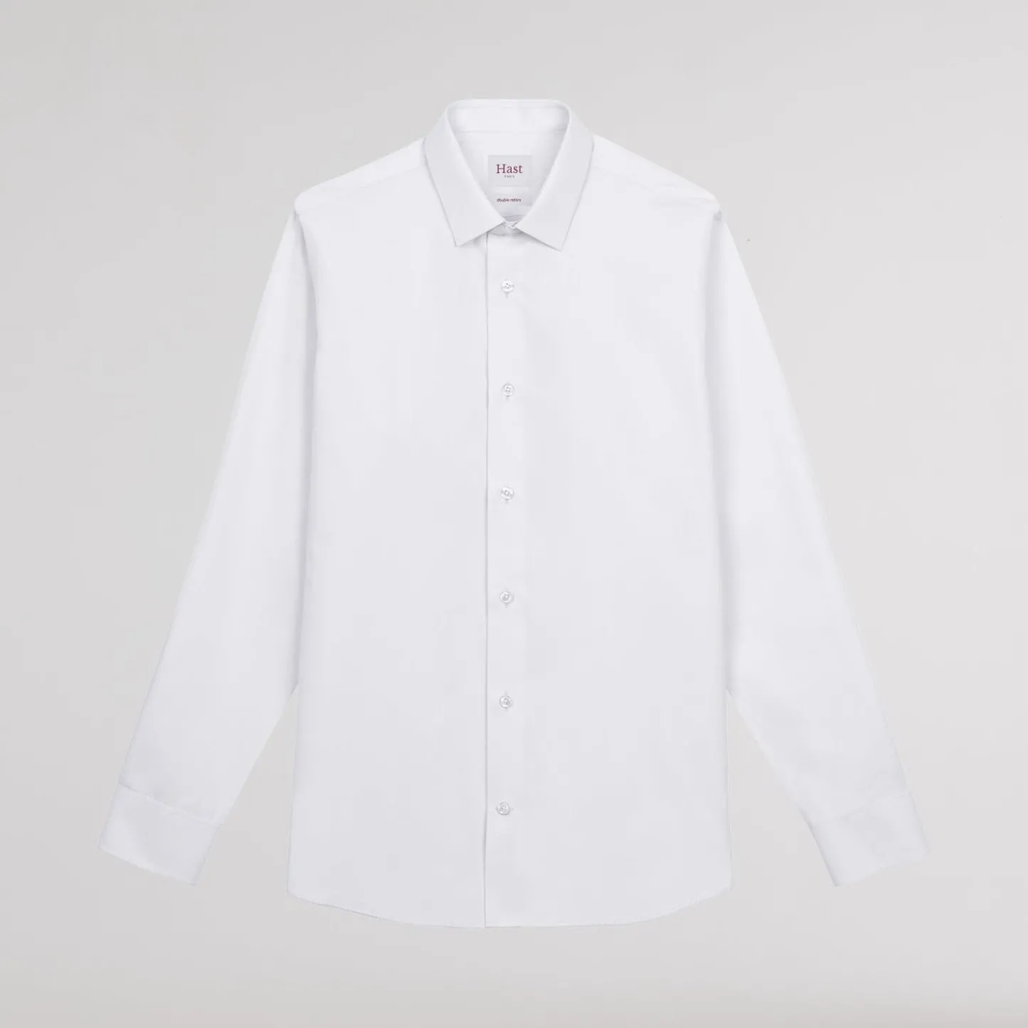 HAST Chemise cintrée en popeline double retors he> Chemises Blanches | Chemises Formelles
