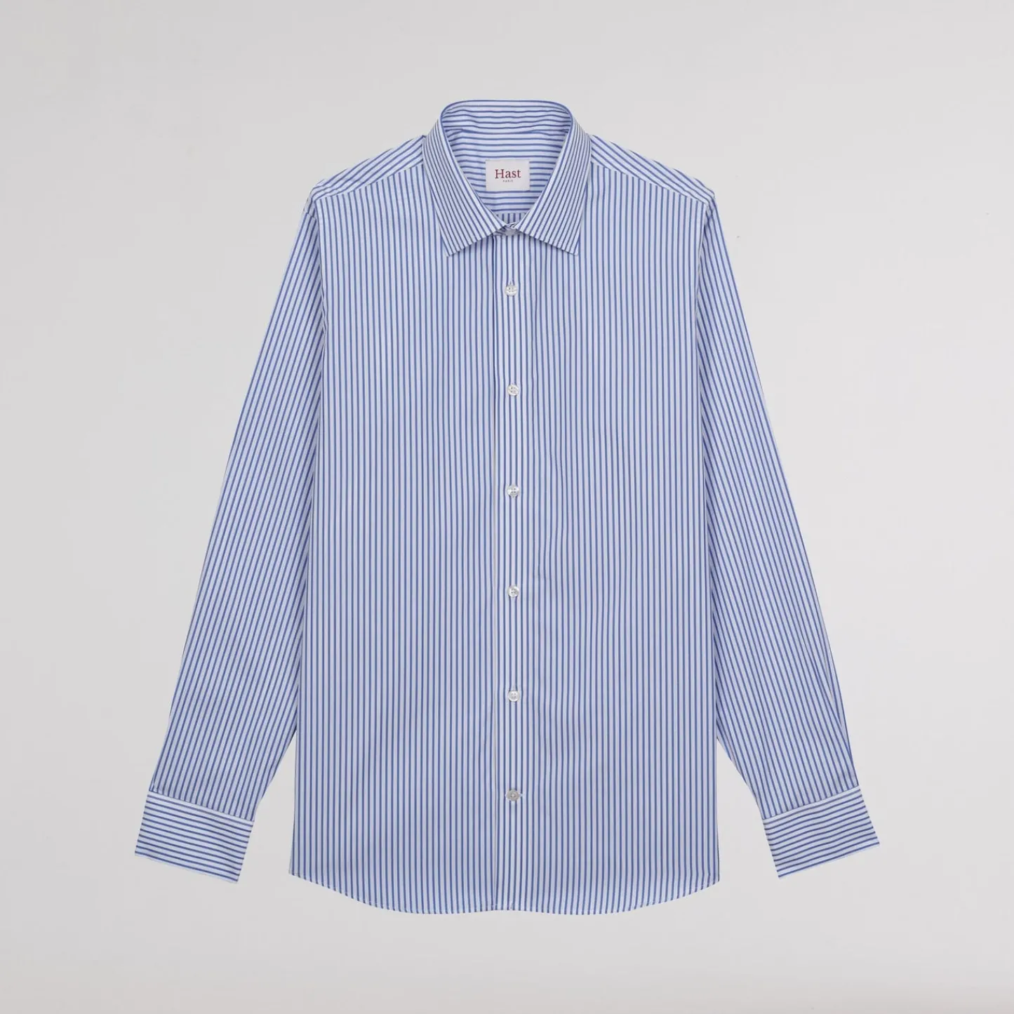 HAST Chemise cintrée en popeline à rayures bleues et blanches> Cintrée | Chemises Bleues