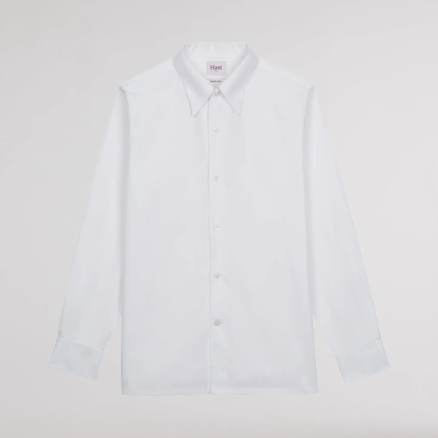 HAST Chemise cintrée en popeline double retors blanche> Cintrée | Chemises Blanches