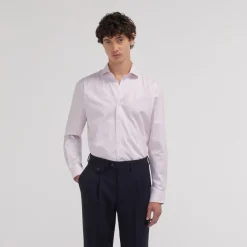 HAST Chemise cintrée en twill à fines rayures s> Cintrée | Chemises Formelles