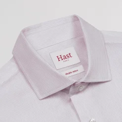 HAST Chemise cintrée en twill à fines rayures s><noscript><img width=