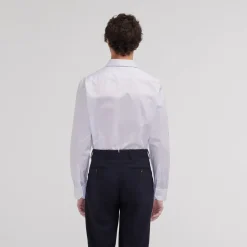 HAST Chemise cintrée en twill double retors à fines rayures es><noscript><img width=