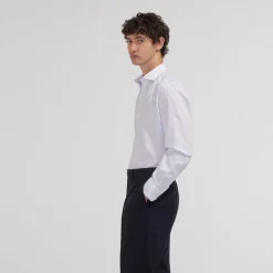 HAST Chemise cintrée en twill double retors à fines rayures es><noscript><img width=