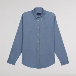 HAST Chemise en chambray bleue><noscript><img width=