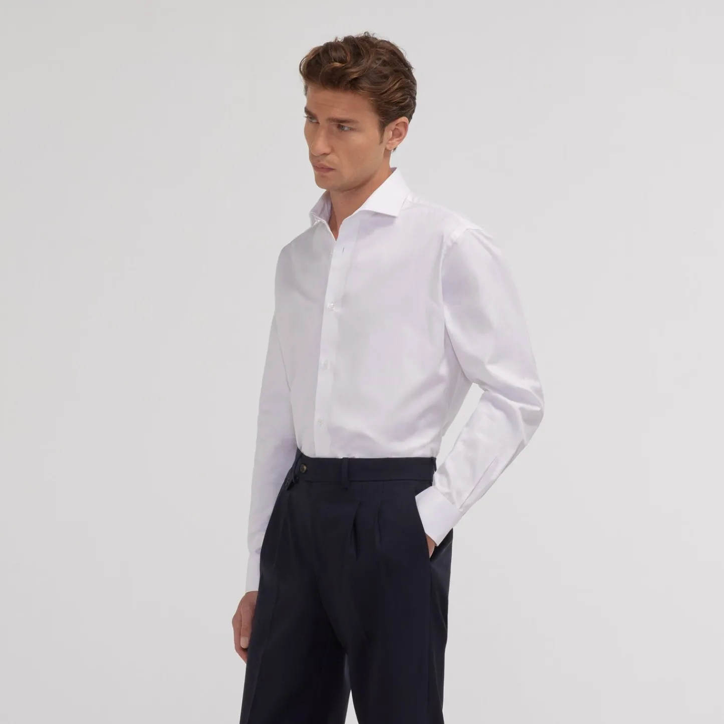 HAST Chemise en chevron he> Classique | Chemises Blanches