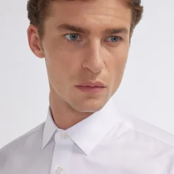 HAST Chemise en chevron double retors he> Classique | Chemises Blanches