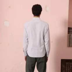 HAST Chemise en coton à rayures blanches et es><noscript><img width=