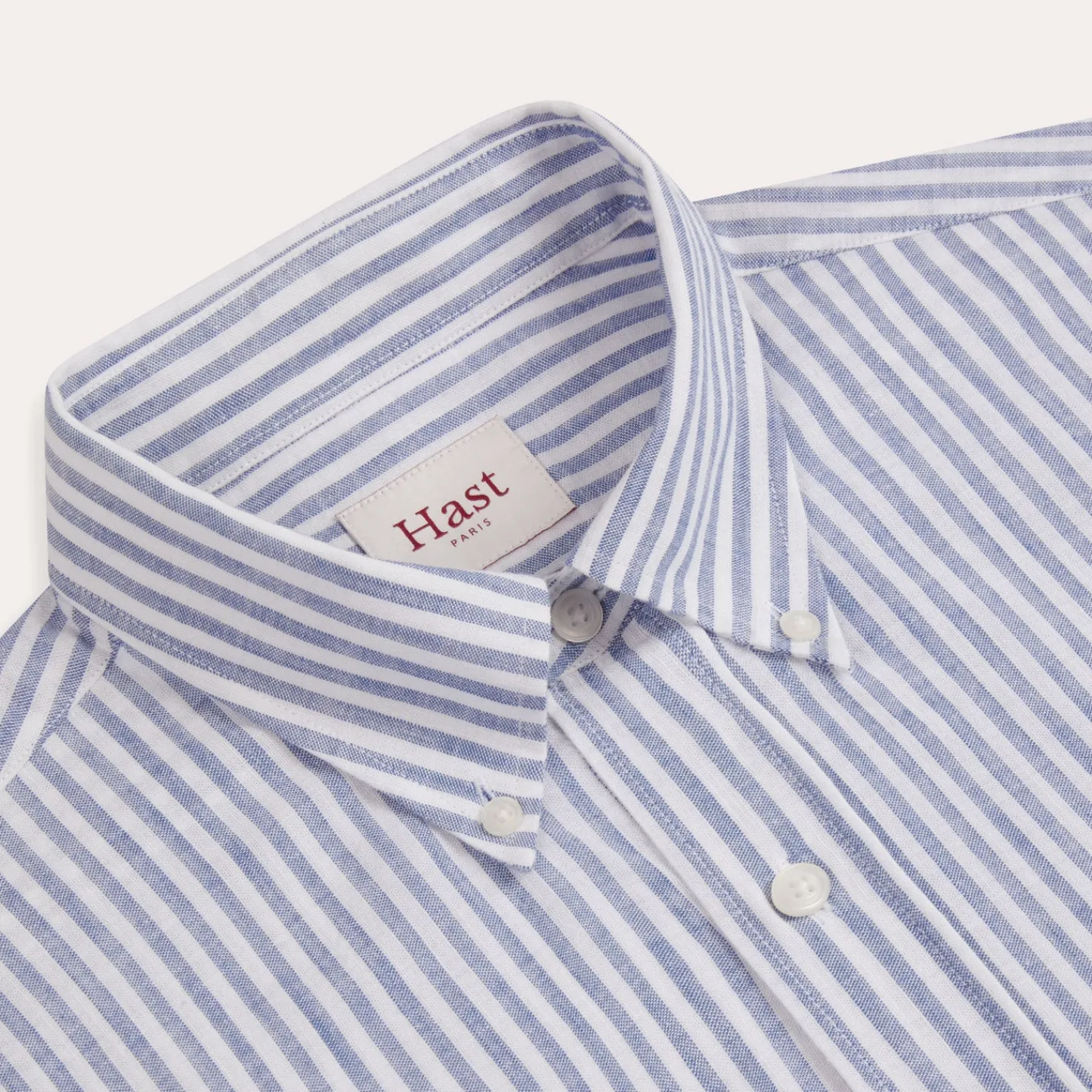 HAST Chemise en coton à rayures blanches et es> Classique | Chemises Bleues
