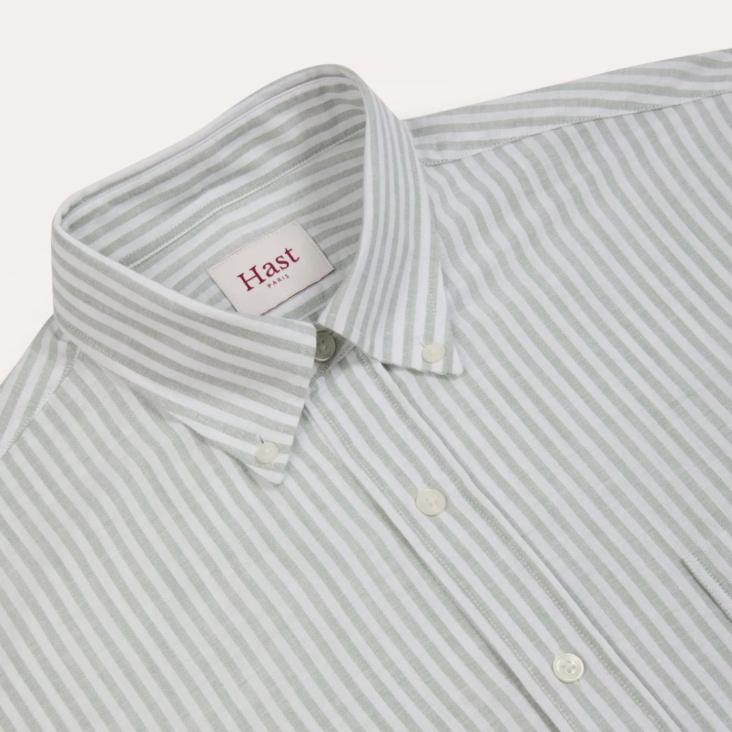 HAST Chemise en coton à rayures blanches et es> Classique | Chemises Casual