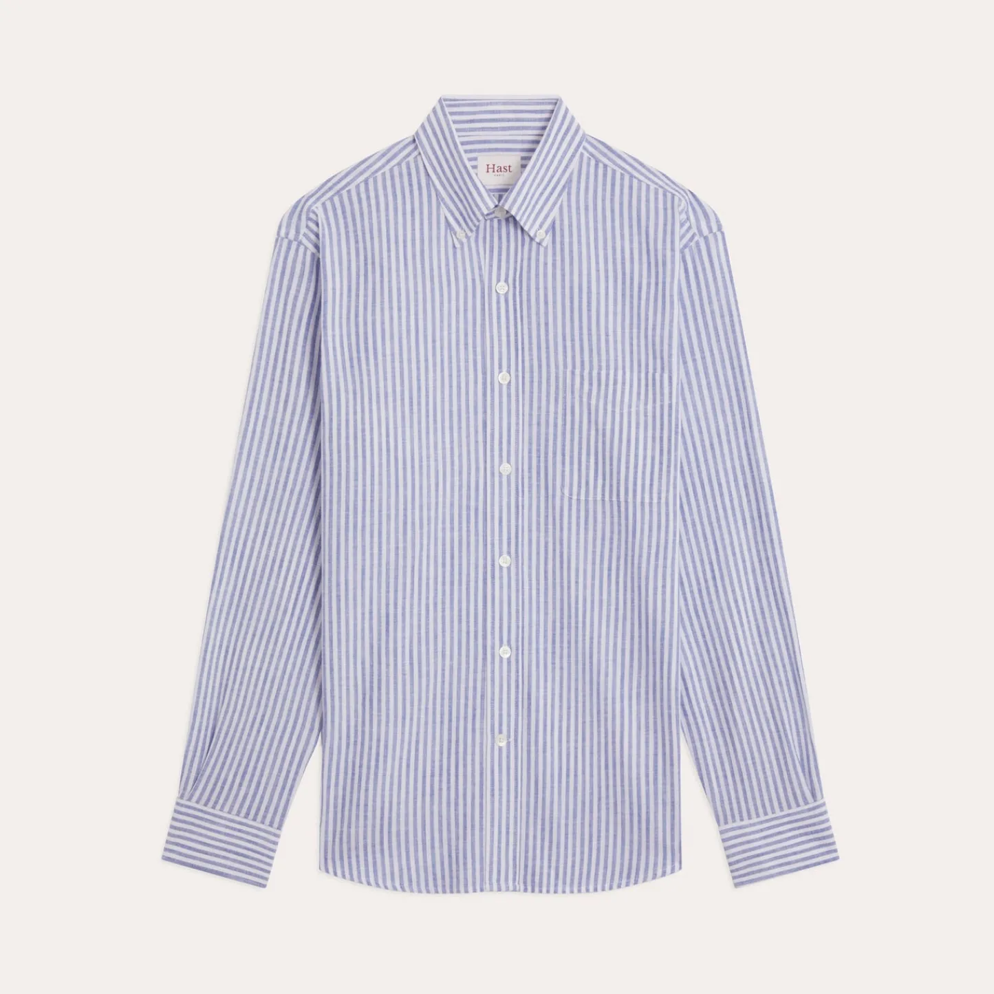 HAST Chemise en coton à rayures blanches et es> Classique | Chemises Bleues