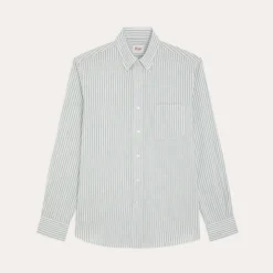 HAST Chemise en coton à rayures blanches et es><noscript><img width=