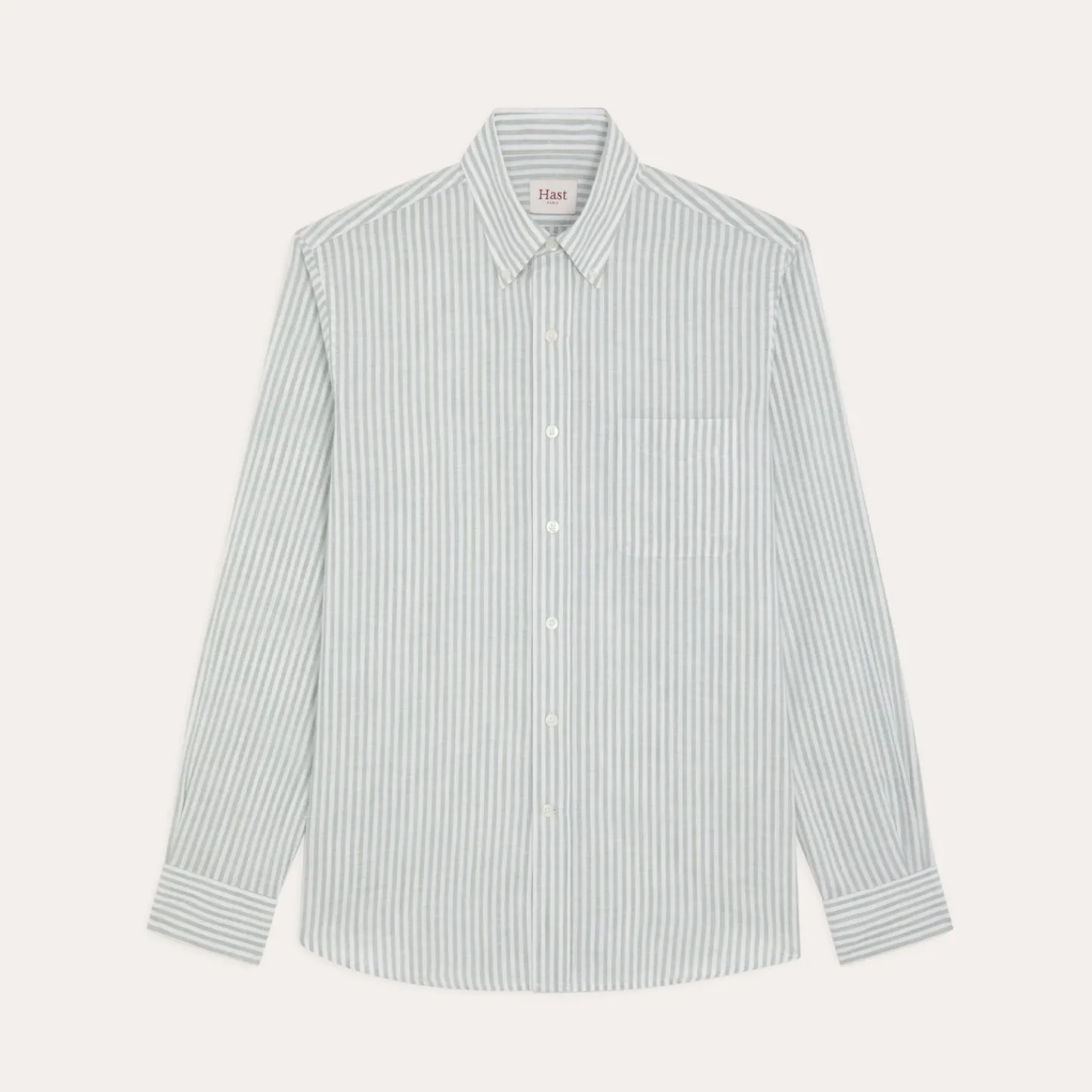 HAST Chemise en coton à rayures blanches et es> Classique | Chemises Casual