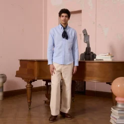 HAST Chemise en coton et lin><noscript><img width=
