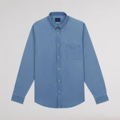 HAST Chemise en denim bleu clair><noscript><img width=