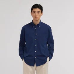 HAST Chemise en denim bleu foncé> Les Essentiels | Décontractée