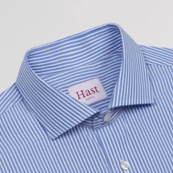 HAST Chemise en dobby à rayures bleues><noscript><img width=