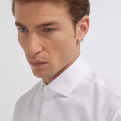 HAST Chemise en dobby blanche> Classique | Chemises Blanches