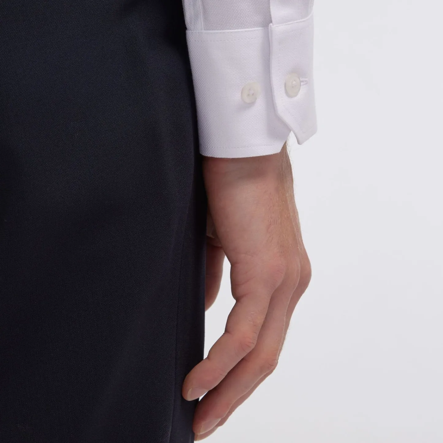 HAST Chemise en dobby blanche> Classique | Chemises Blanches
